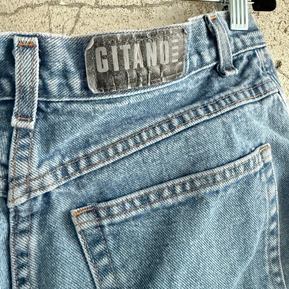 Vintage‎ Gitano Mom Jeans High Rise Light Wash Tapered Leg Classic 90s Womens 10